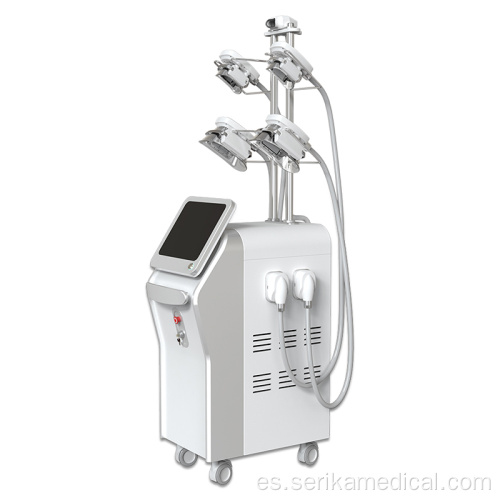 5 manijas Cryolipolysis Máquina de eliminación de grasa RF Cavitatiom